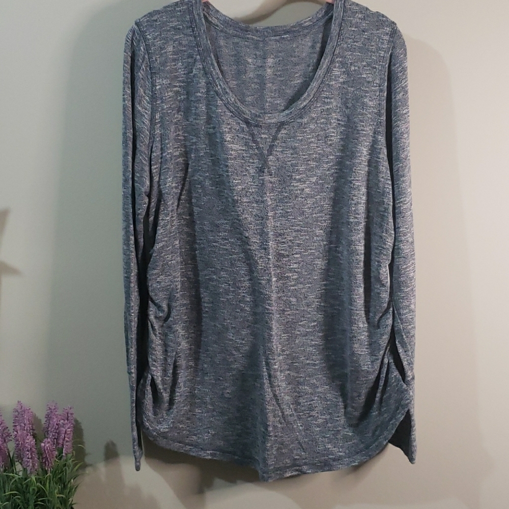 Maternity XL heathered teal sweater